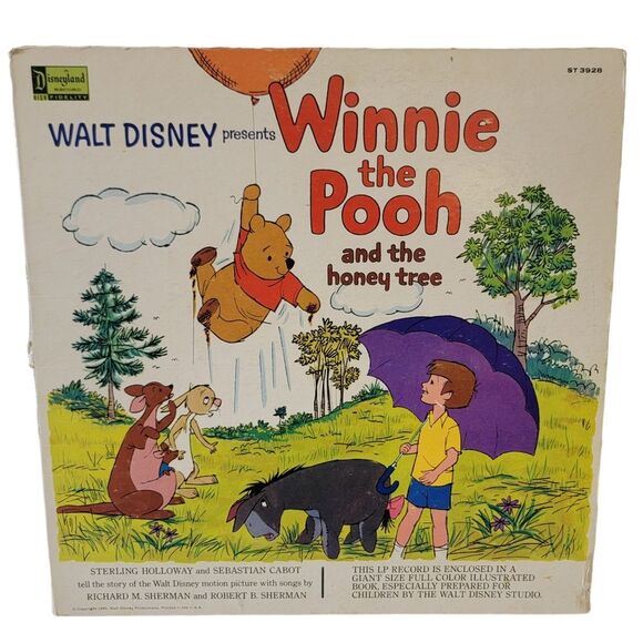 WALT DISNEY Winnie The Pooh And The Honey Tree Vintage Vinyl Record - Picture 1 of 7